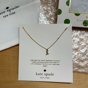Kate Spade initial necklace